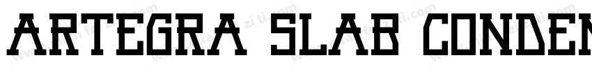 Artegra Slab Condensed字体转换